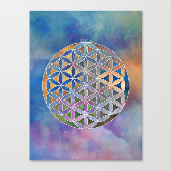 The Flower of Life in the Sky Canvas Print