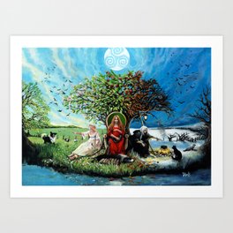 The Maiden, The Mother, and The Crone Art Print