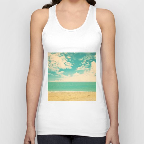 Retro Beach Unisex Tank Top