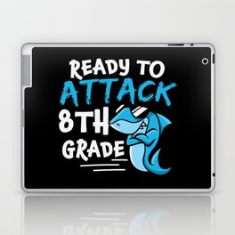 Ready To Attack 8th Grade Shark Laptop Skin