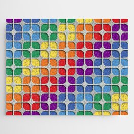 Trendy Rainbow Pattern Jigsaw Puzzle