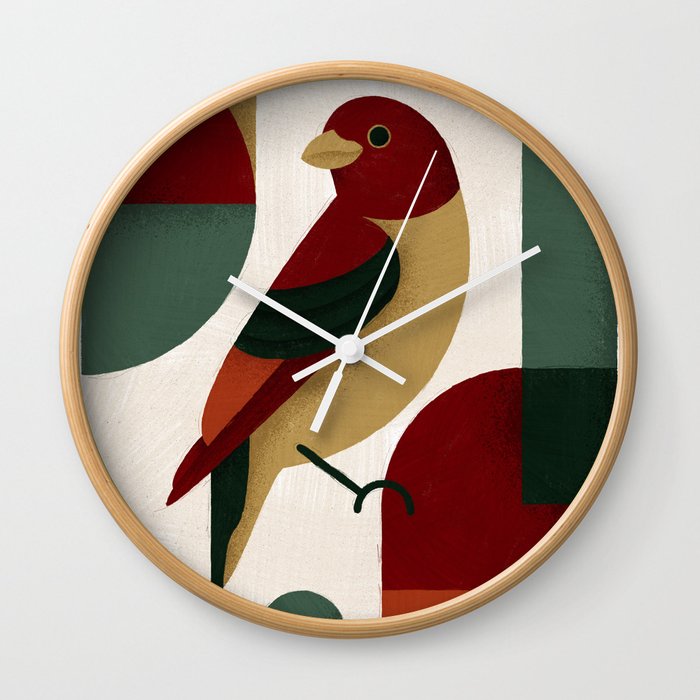 bird motif #48 Wall Clock