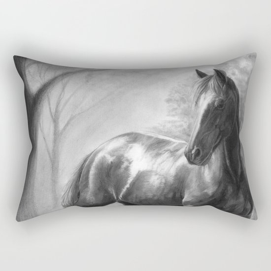 Horse V Rectangular Pillow