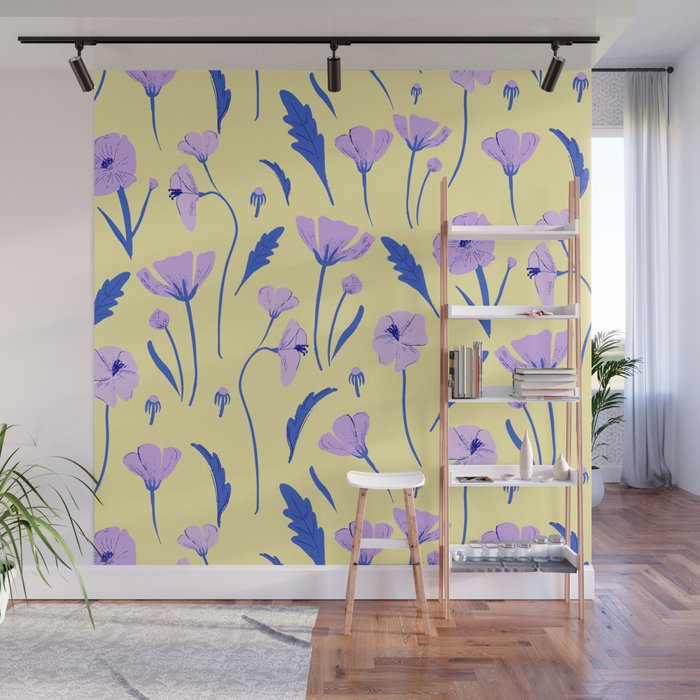 Be Your Own Yellow Flower Garden Wall Mural