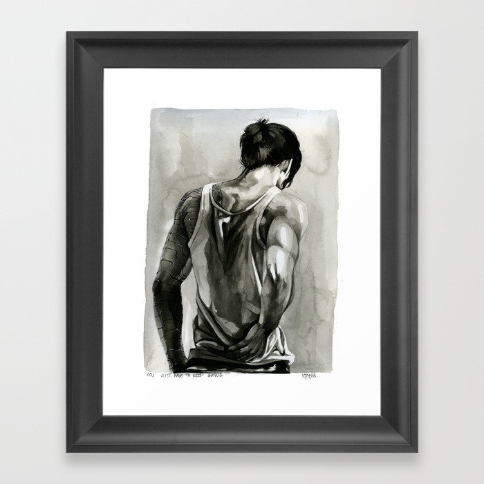 you just have to keep going Framed Art Print