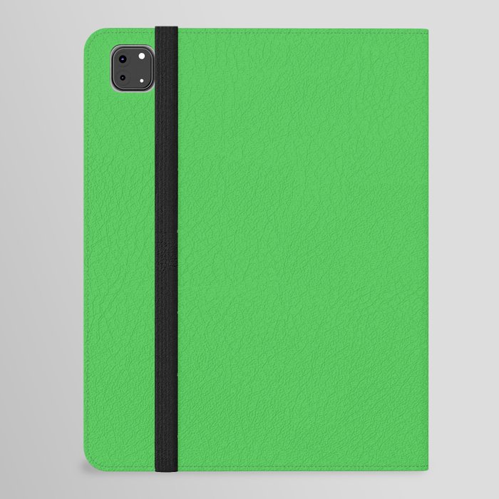 Solid Bright Kelly Green Color iPad Folio Case