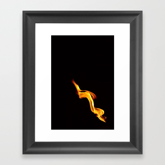 Playing with fire Framed Art Print