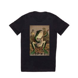 FROG WITH BANJO, VINTAGE ILLUSTRATION - ARTIST UNKNOWN T Shirt | Arthistory, Cool, Banjo, Funny, Sad, Cry, Painting, History, Cartoon, American 