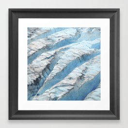 Don't Fall! Alaskan Glacier's Dangerous Blue Ice Crevasses Framed Art Print | Alaskaadventure, Alaskatraveltrip, Bluesnowglaciers, Alaskafineart, Alaskanature, Bluesnowcrevasses, Dec02, Blueiceglaciers, Scenicalaska, Spectacularalaska 