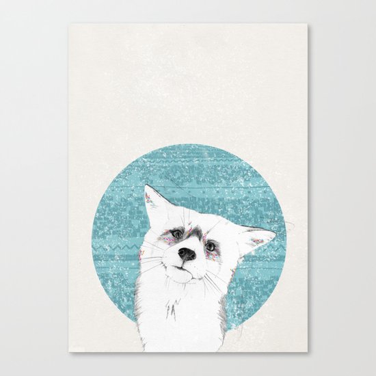 Waiting fox Canvas Print