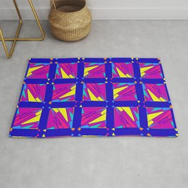 Super Hero Art Deco Headquarters Area & Throw Rug