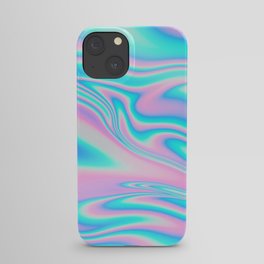 neon holographic iPhone Case