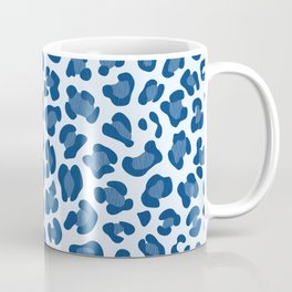 Leopard Print - Classic Blue - Light Coffee Mug