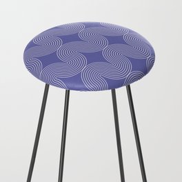 Retro Arch Pattern, Very Peri Counter Stool