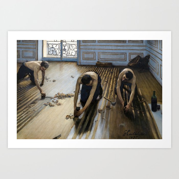 Gustave Caillebotte - The Floor Scrapers Art Print