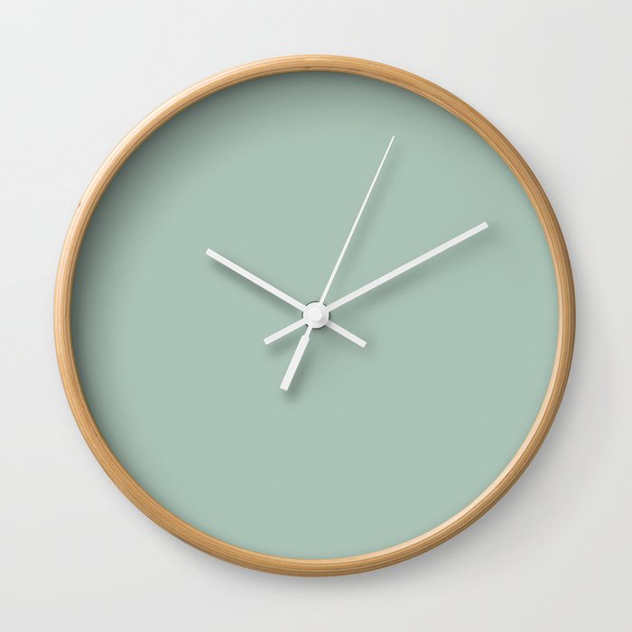 Aqua Foam Green Wall Clock