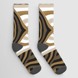 Black Gold And White Socks
