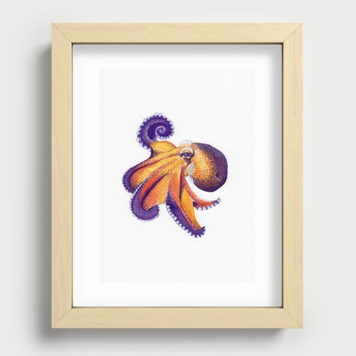 Octopus Recessed Framed Print