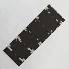 Southwestern Minimalist Black & White Yoga Mat