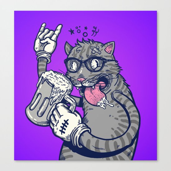 Drunking Master Canvas Print