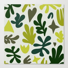 Matisse cutouts multicolor green Canvas Print