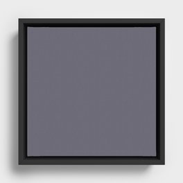 Gray-Purple Punch Framed Canvas