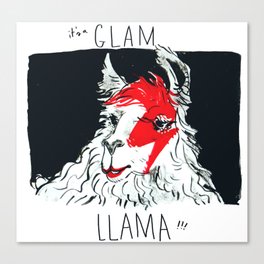 Glam Llama Canvas Print