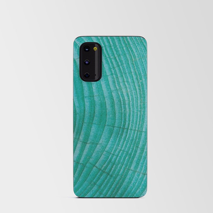 Turquoise wood Android Card Case