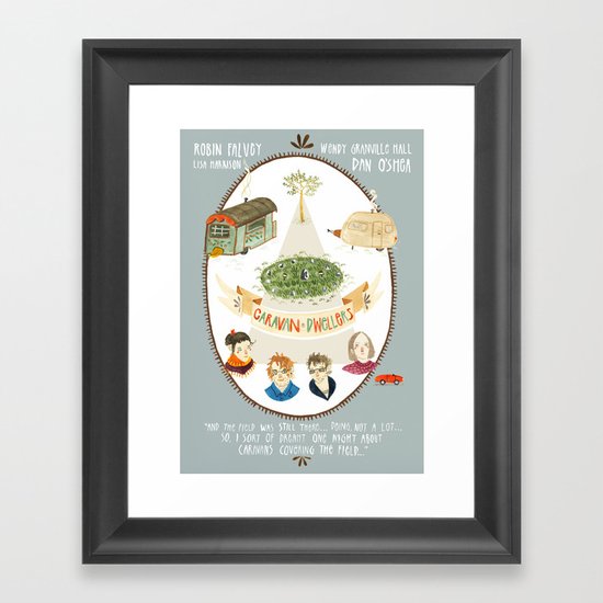 Caravan Dwellers Framed Art Print