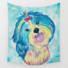 Colorful Shih Tzu Wall Tapestry