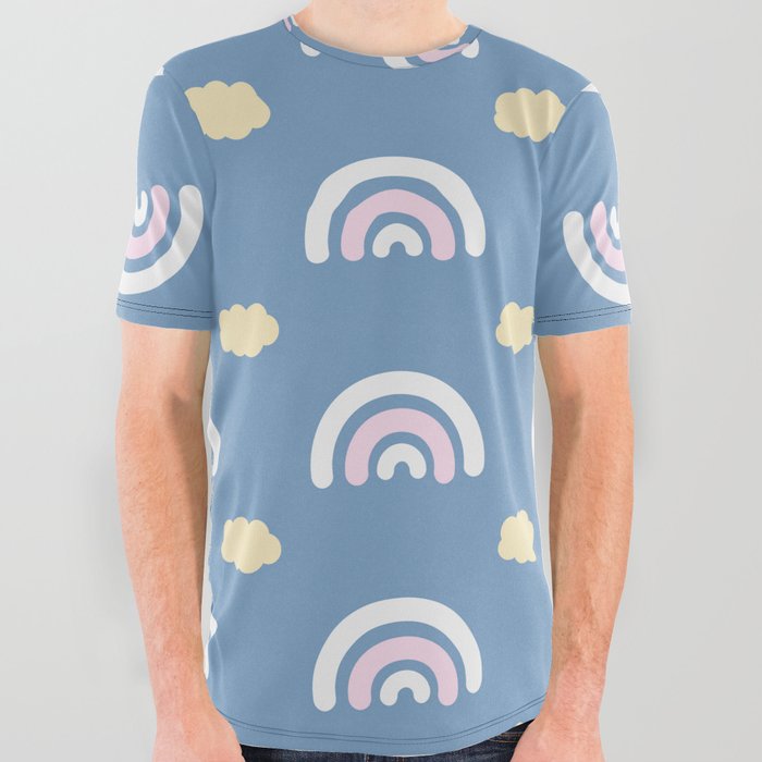 Rainbow Pattern Design All Over Graphic Tee