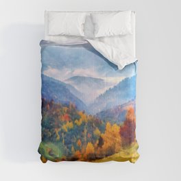 Autumn in the mountains Comforter