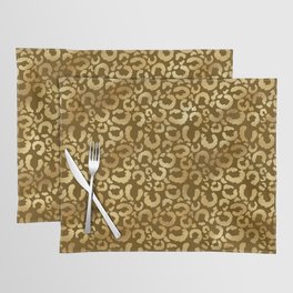 Leopard Gold Brown Modern Collection Placemat
