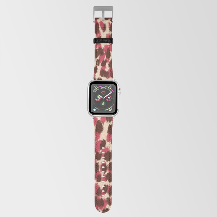 Brushstrokes leopard spots pattern var 2 Apple Watch Band