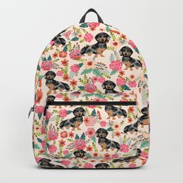 Dachshund dapple coat dog breed floral pattern must have doxie gifts dachsies Backpack