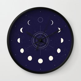 Moon Phases Wall Clock