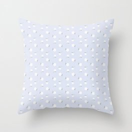 Cute Light Blue Dainty Floral Throw Pillow