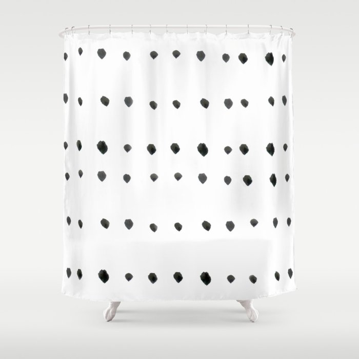 Modern boho dot Shower Curtain