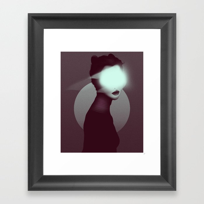 Bastet/Cat Goddess (Color Variant Version) Framed Art Print