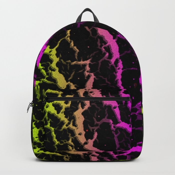 Cracked Space Lava - Lime/Pink Backpack