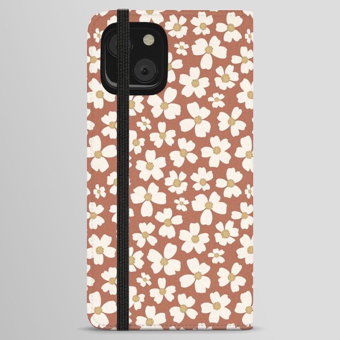 Bohemian Floral - Terra Cotta iPhone Wallet Case