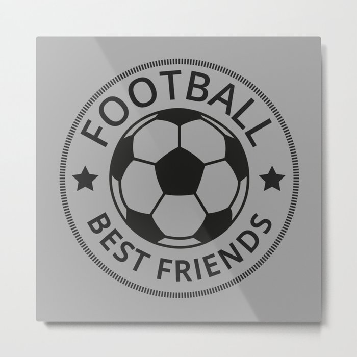 Football Best Friends I Metal Print
