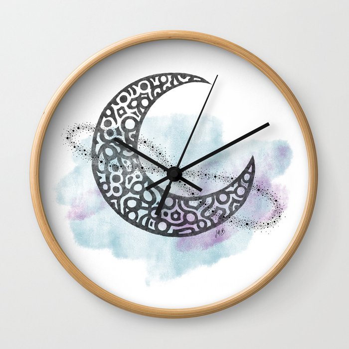 To the Moon and Back Wall Clock