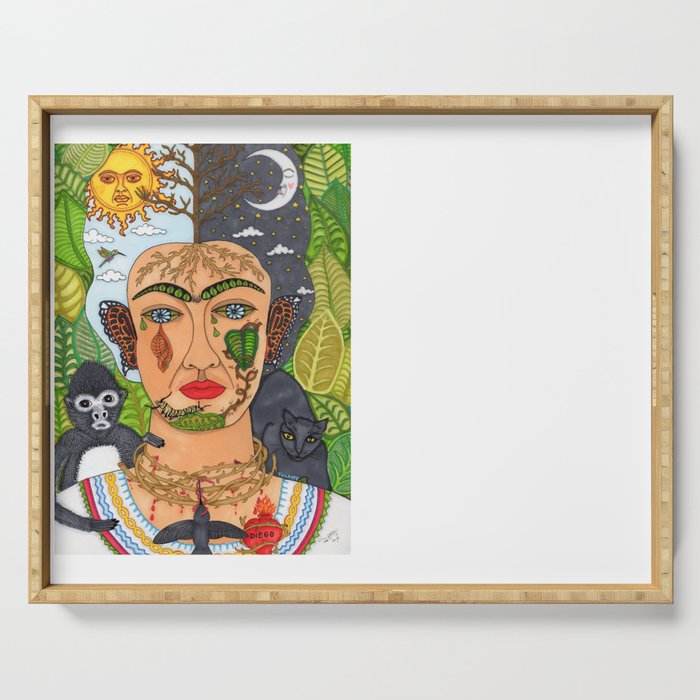 Frida Kahlo Monarca Serving Tray