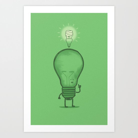 Think Efficiently! Art Print