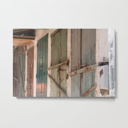 Moroccan Doors Metal Print | Weathered, Wooden, Photo, Rust, Steel, Paint, Chipped, Old, Classic, Faded 