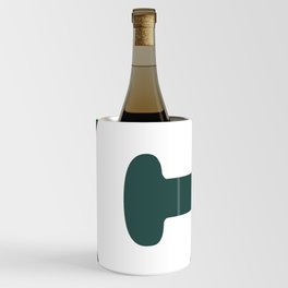 C (White & Dark Green Letter) Wine Chiller