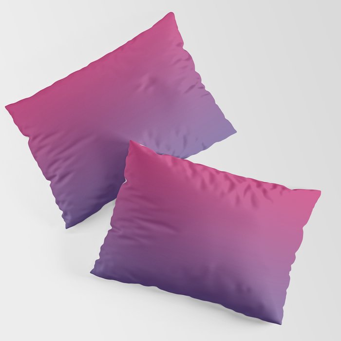 Pink Peacock Ultra Violet Gradient Pattern Pillow Sham