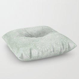 Mandala, Yoga Love, Sage Green, Boho Print Floor Pillow
