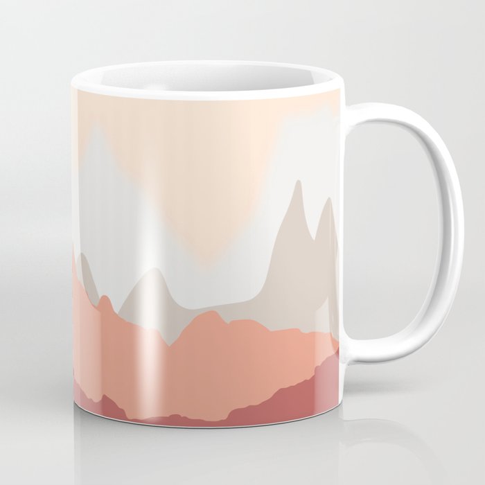 Mars-Inspired Mountain Range Coffee Mug